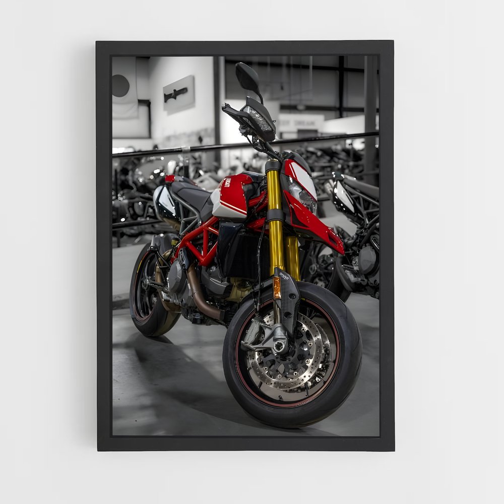 Poster Garage de l'Adrenaline – affiche Ducati (vue 2)